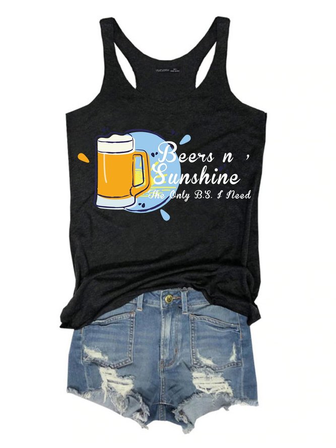 Beers And Sunshine Women's Sleeveless Shirt