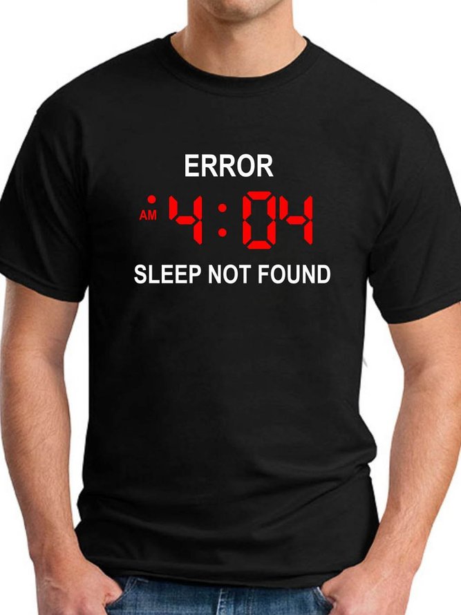 Error 404 Sleep Not Found Men's T-shirt