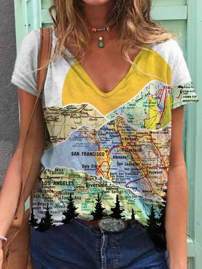 Rolling Mountains Art Graphic Tee