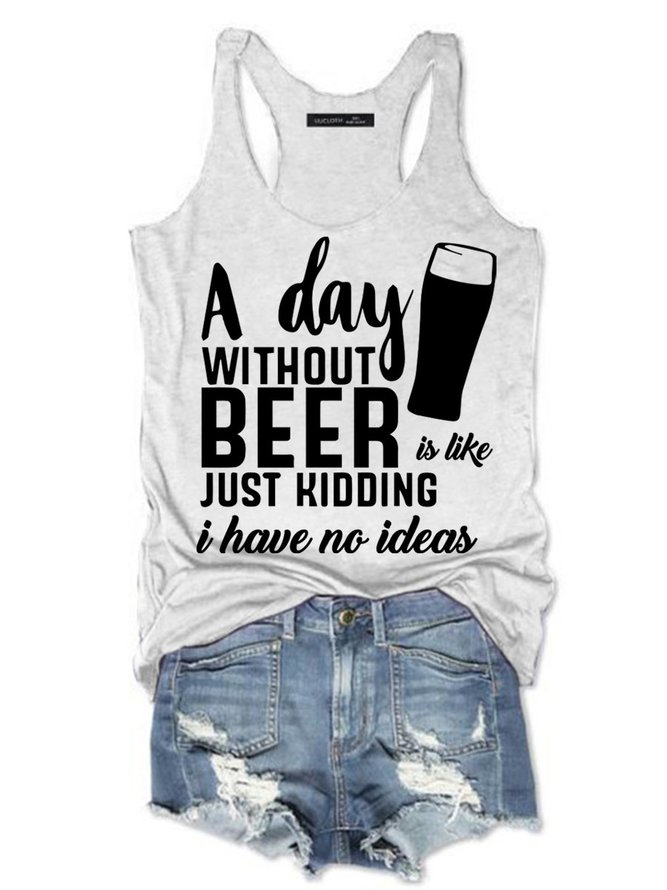 A day Without Beer Women's Sleeveless Shirt