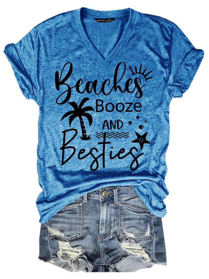 Beaches Booze Besties Women's T-Shirt