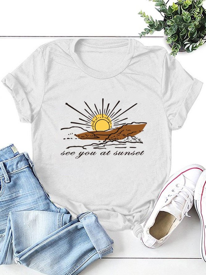 See You At Sunset Women Tee | lilicloth