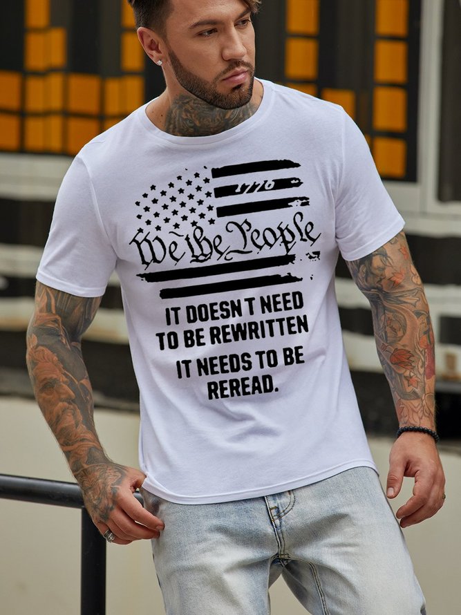 It Doesn't Need To Be Rewritten Men's Crew Neck T-Shirt