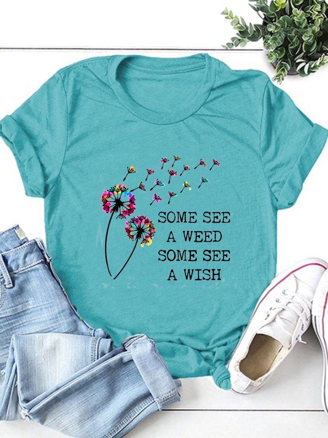 Inspirational Motivational，Some See A Weed, Some See a Wish shirt