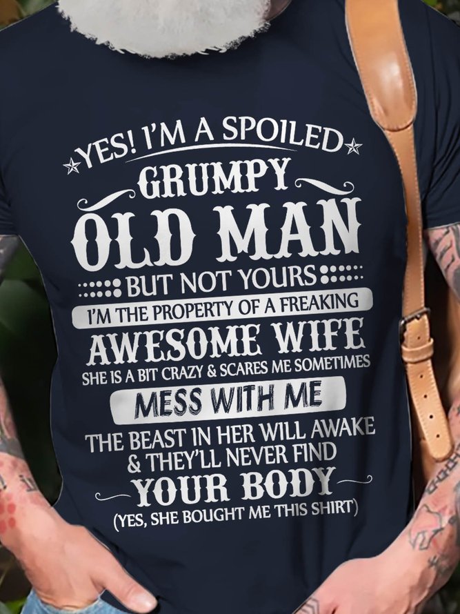 Yes, I'm A Spoiled Grumpy Old Man Graphic Tee