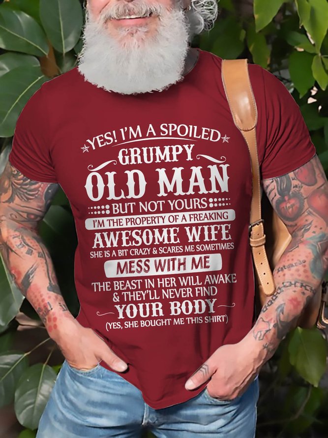 Yes, I'm A Spoiled Grumpy Old Man Graphic Tee