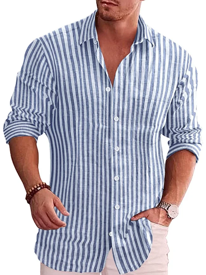 Shirt Collar Shirts & Tops | Men | Cotton-Blend Shirts - Lilicloth ...