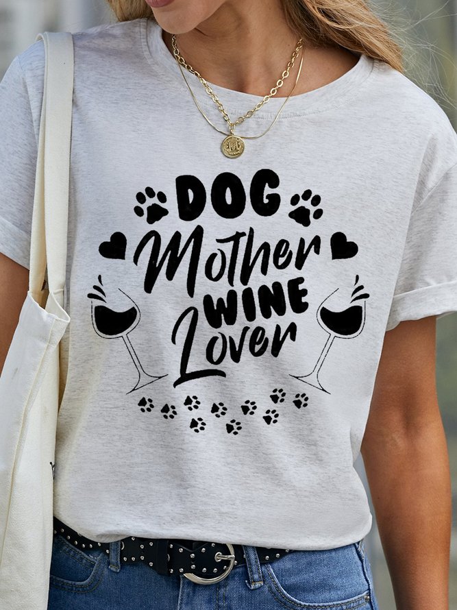 DOG MOTHER WINE LOVER SHIRT