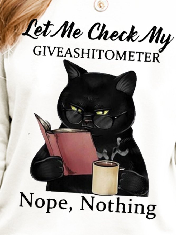 Let Me Check My Giveashitometer Long Sleeve Sweatshirts