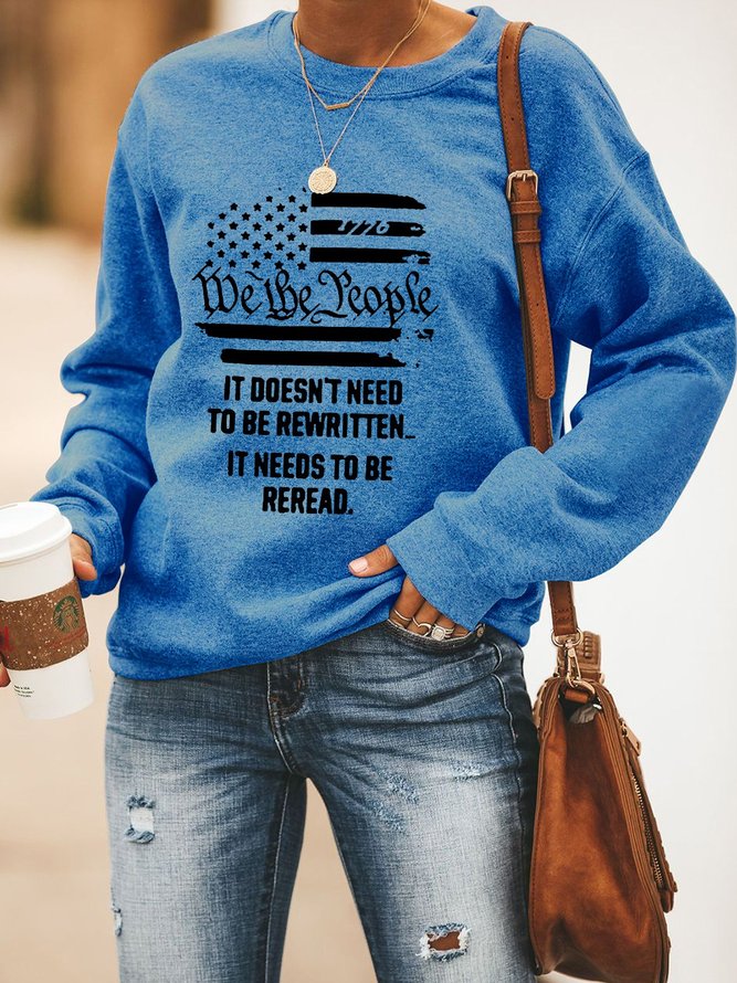 It Doesn't Need To Be Rewritten Women’s Casual Long Sleeve Sweatshirts