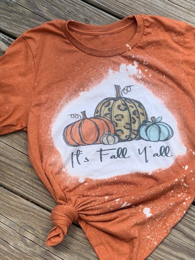 It’s Fall Y’all Pumpkin Halloween Women Tshirt