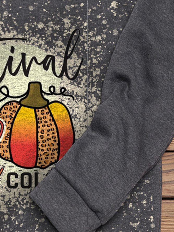 A Festival Of Fall Color Long Sleeve Casual Sweatshirts
