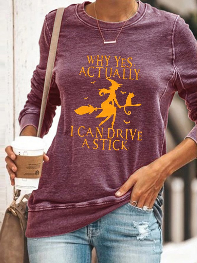 Yes I Can Drive Stick Sweatshirt