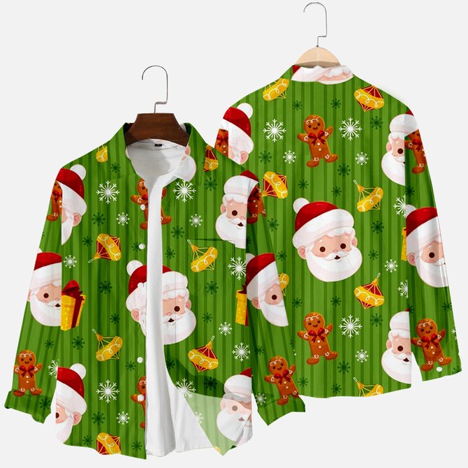 Christmas Casual Cotton-Blend Shirts & Tops