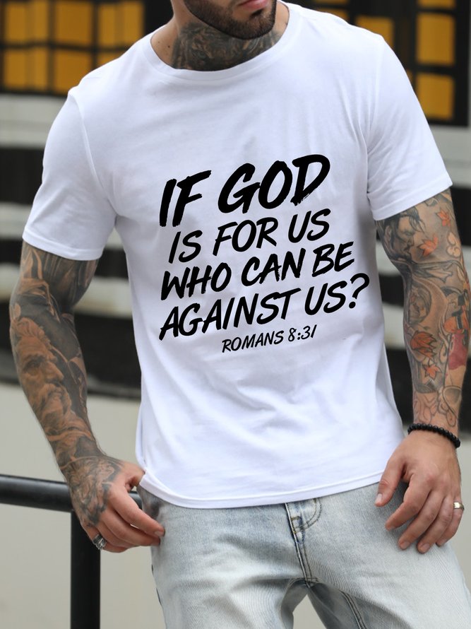 If God Is For Us Who Can Be Against Us  Shirts & Tops