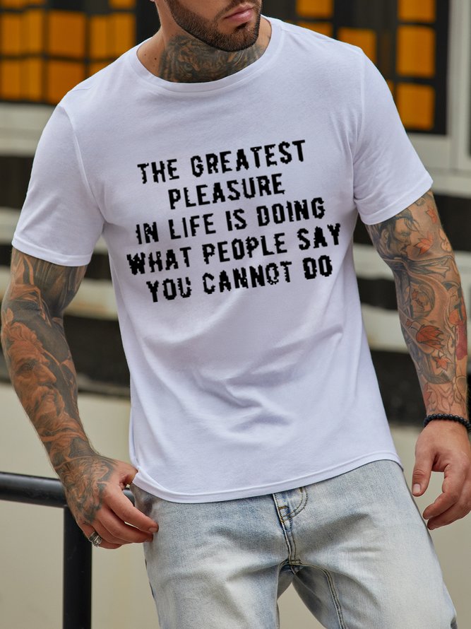 The Greatest Pleasure Men's Casual T-shirt