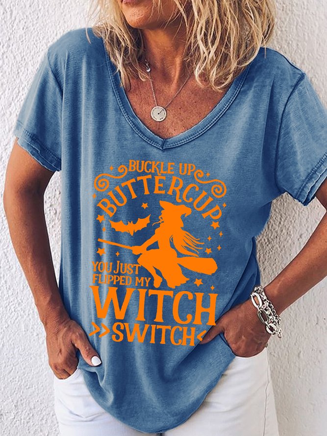 Buckle Up Buttercup You Just Flipped My Witch Switch Halloween Sweatshirts