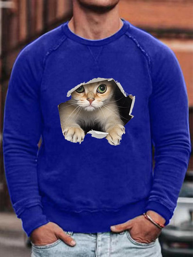 3D Cat Funny Graphic Sweatshirt