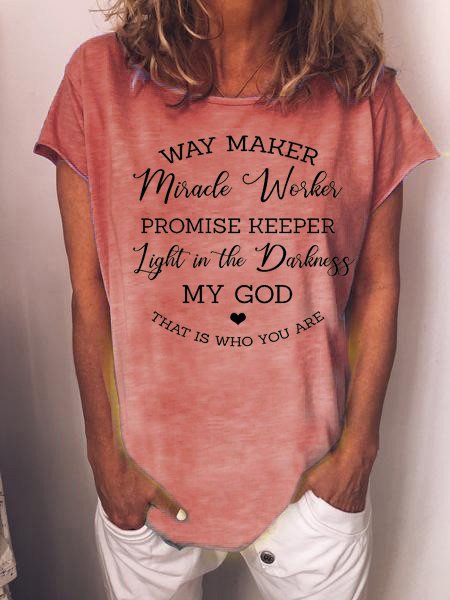 Way Maker Miracle Worker Promise Keeper My God Tee