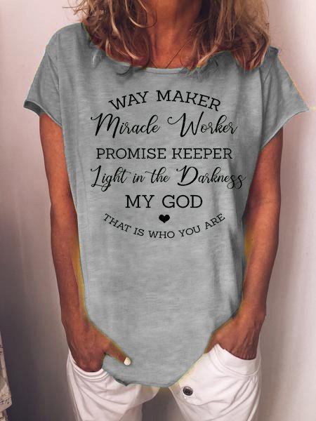 Way Maker Miracle Worker Promise Keeper My God Tee