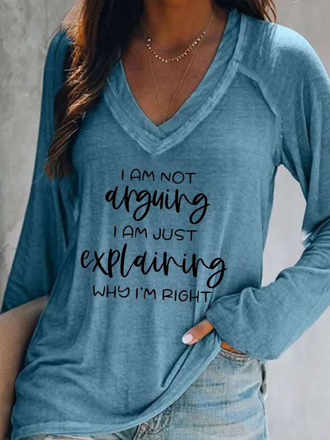 I Am Not Arguing I Am Just Explaining Why I Am Right Long Sleeve Sweatshirt