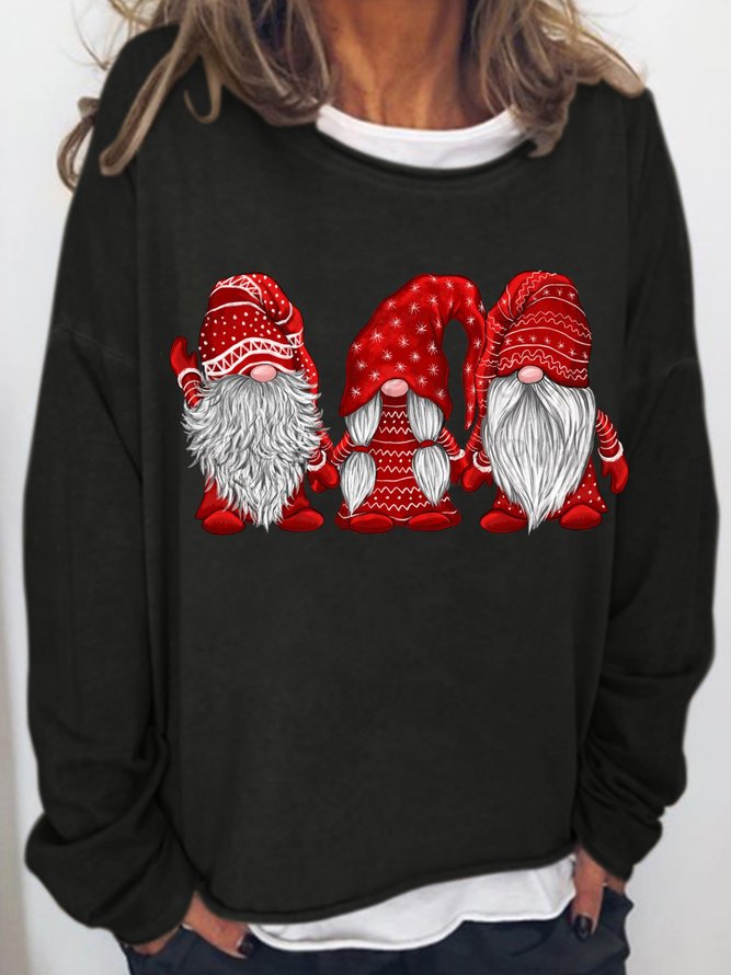 Christmas Santa Gnomes Casual Sweatshirt