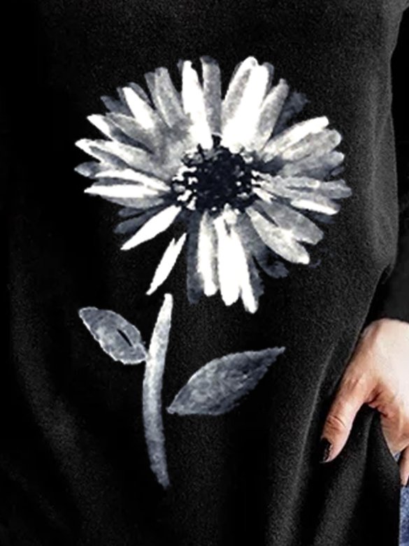 Floral Casual Sweatshirts