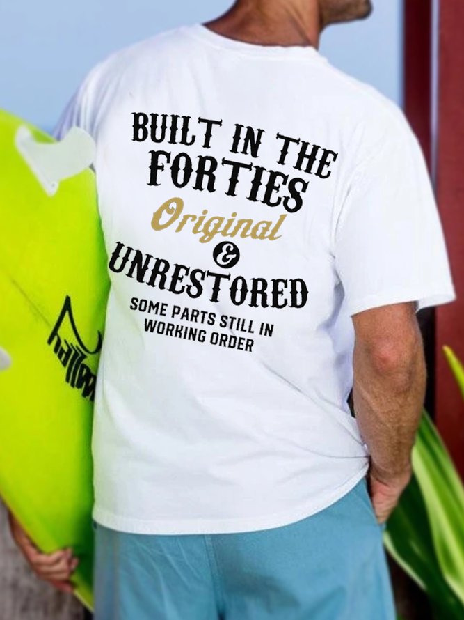 Built In The Forties Printed T-shirt