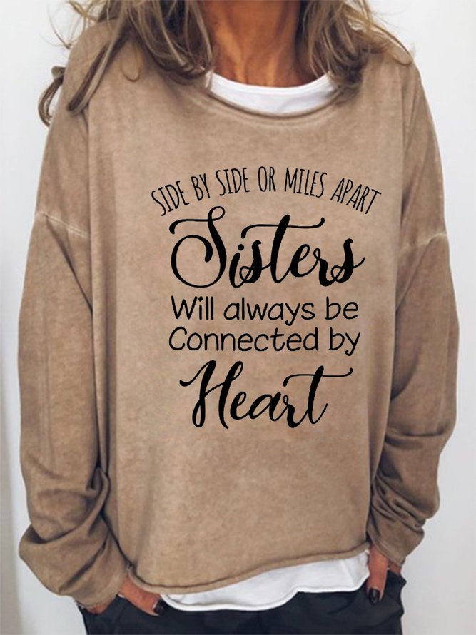Sister Regular Fit Casual Sweatshirt