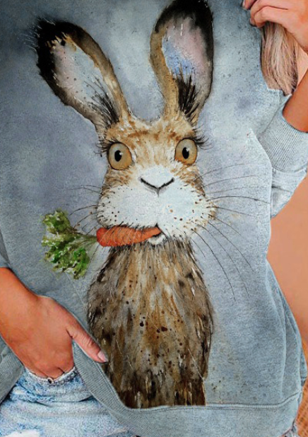 Rabbit Pattern Women's Sweatshirts