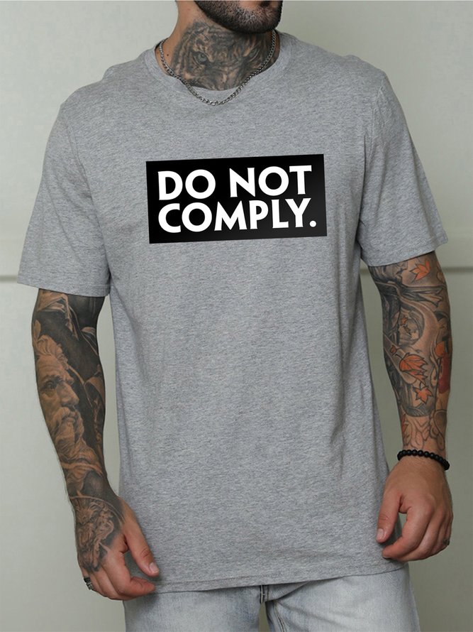 Do Not Comply Men's T-shirt | lilicloth