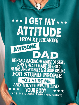 I Get A Awesome Dad V-neck Top