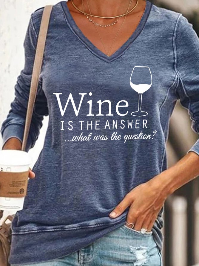 Wine Is The Answer Women's Sweatshirts