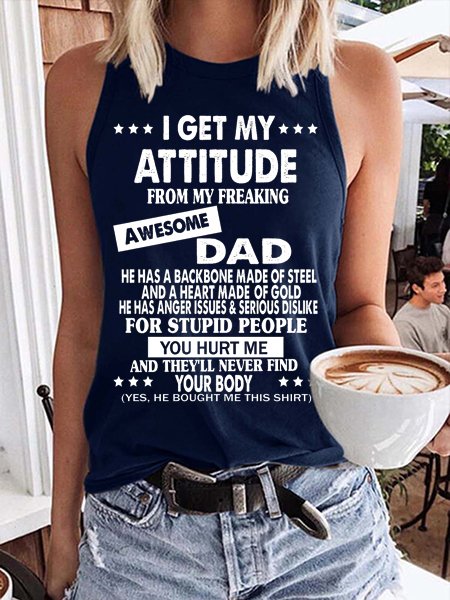 I Get An Awesome Dad Casual Vests