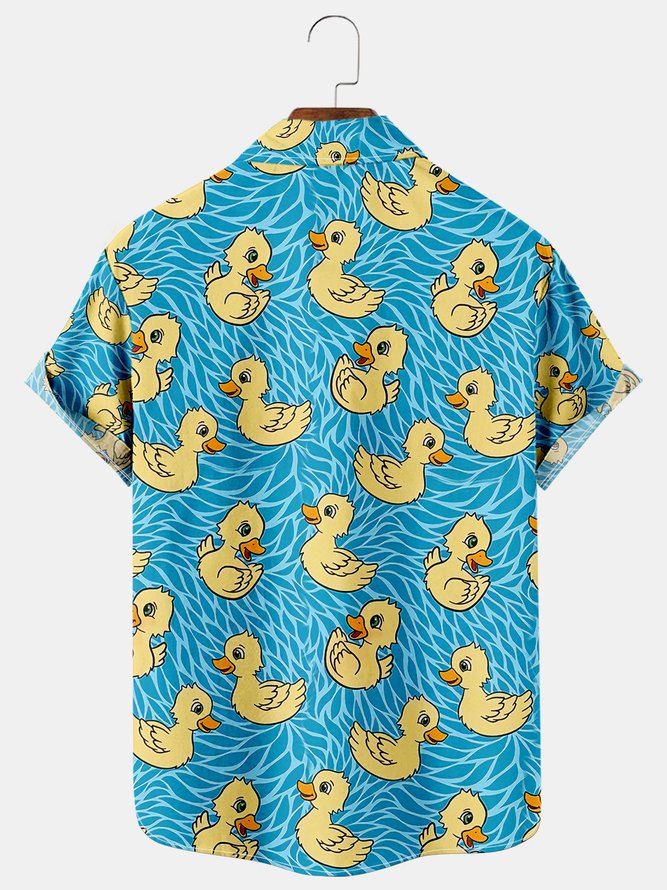 Men's Rubber Ducky Hawaiian Shirt | lilicloth