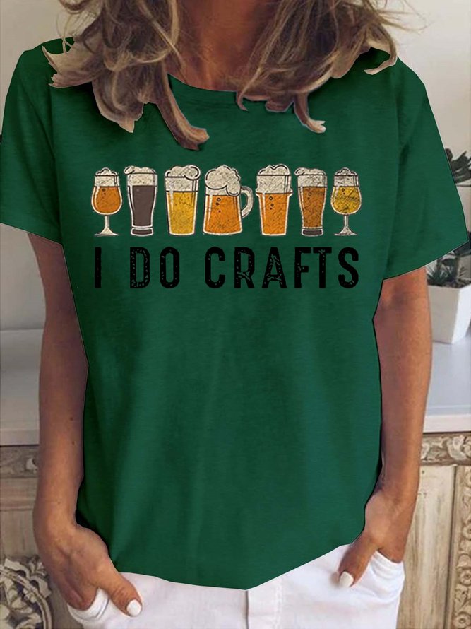 I Do Crafts Beer Cotton Shirts & Tops