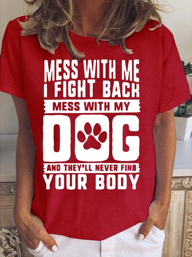 Funny Dog Lover Letter Shirts & Tops
