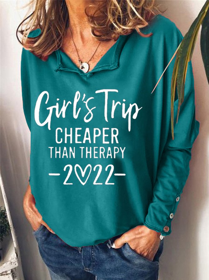 Girl's Trip Cheaper Than Therapy Women's Sweatshirt