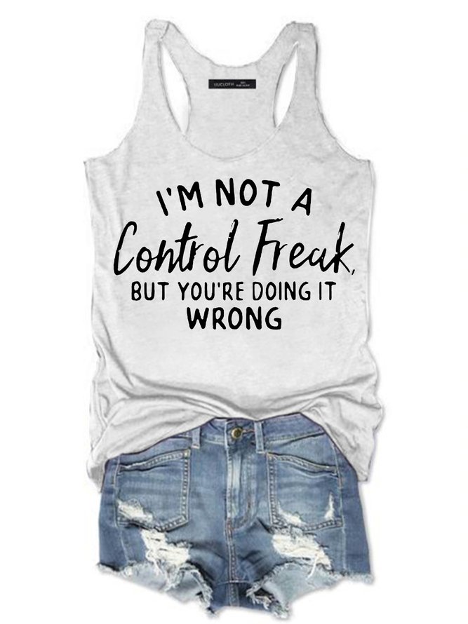 I'm Not A Control Freak Women's Knit Tank