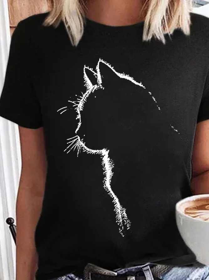 3D Cat Women's Short Sleeve T-Shirt