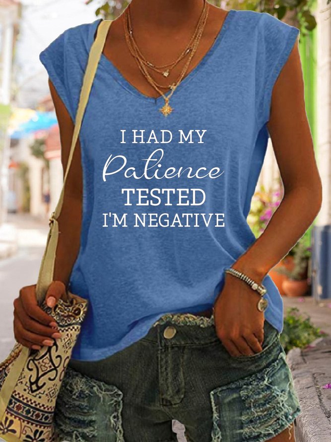 I Had My Patience Tested I'm Negative Tank Top