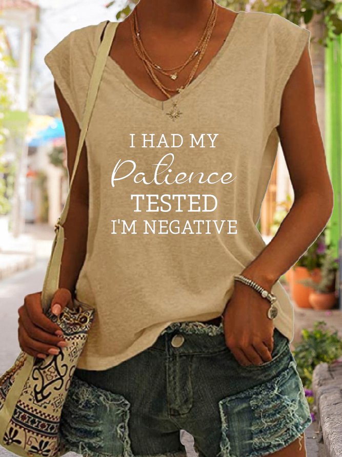 I Had My Patience Tested I'm Negative Tank Top
