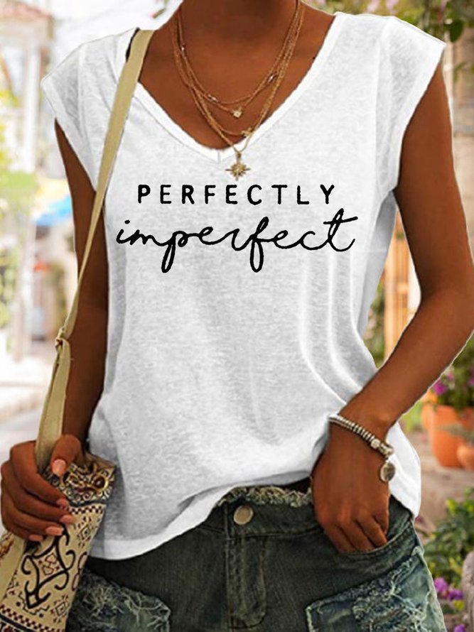 Perfectly Imperfect Casual V Neck Knit
