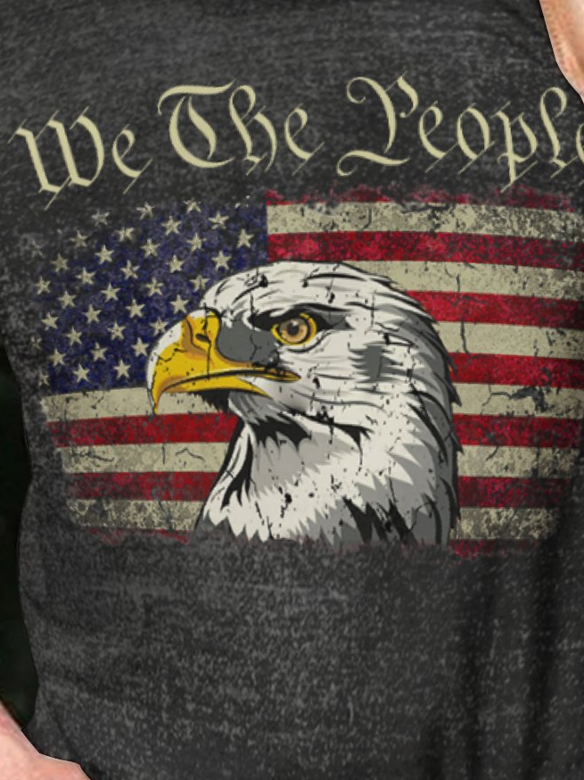 We Are People America Flag Short Sleeve Short Sleeve T-Shirt