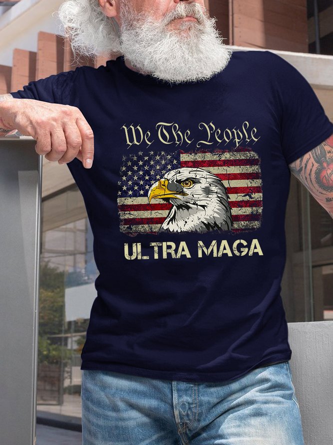 We Are People Ultra Maga Crew Neck Casual Short Sleeve T-Shirt