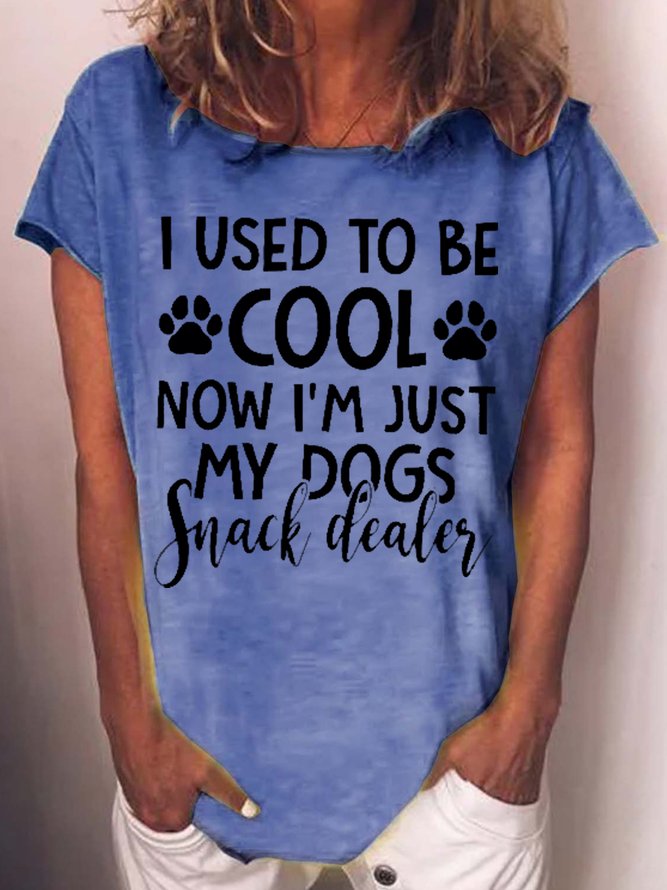 Womens Funny Dog Lover Casual Short Sleeve T-Shirt