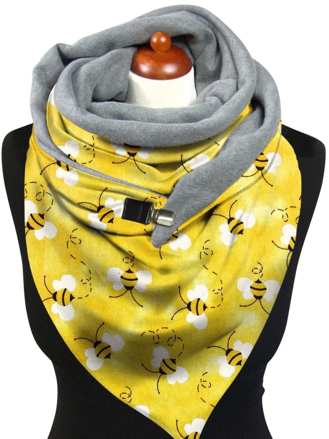 Women Casual Animal Autumn Printing Windproof Best Sell Polyester Cotton Scarf Regular Scarf