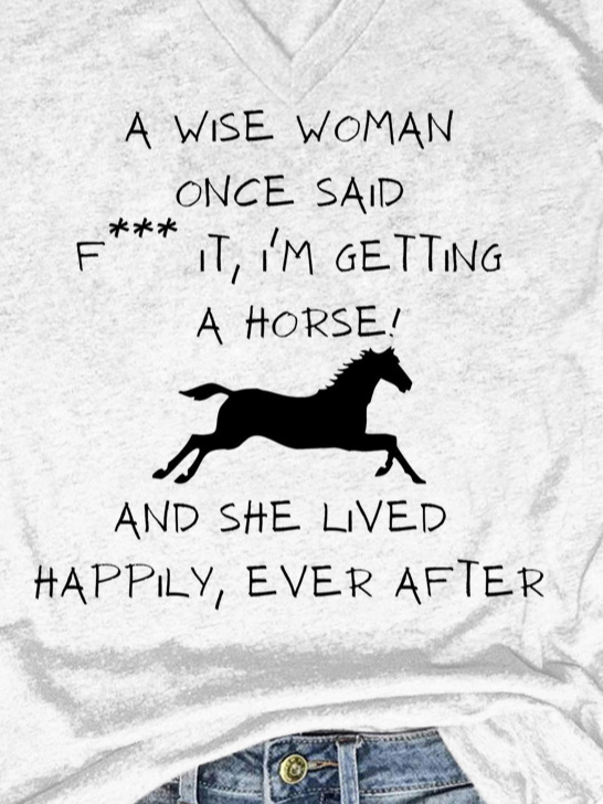 Lilicloth x Kat8lyst I'm Getting A Hourse And She Lived Happily Ever After Women's T-Shirt