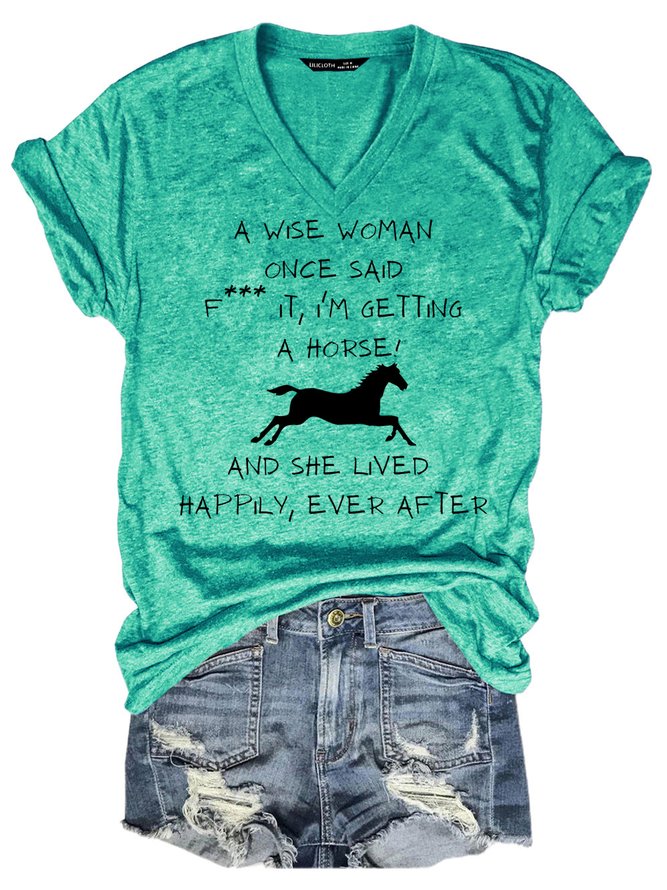 Lilicloth x Kat8lyst I'm Getting A Hourse And She Lived Happily Ever After Women's T-Shirt