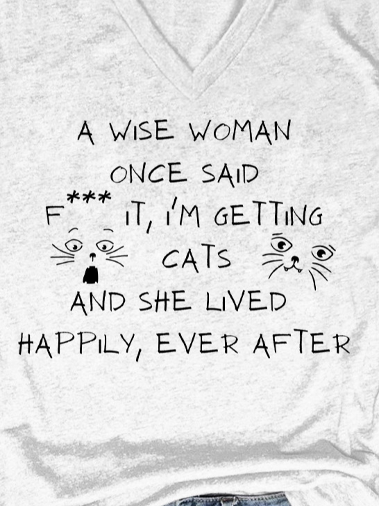 Lilicloth x Kat8lyst I'm Getting Cats And She Lived Happily Ever After Women's T-Shirt